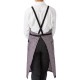 たすき掛けエプロン 先染めストライプ FK7122 フェイスミックス カフェ 飲食店 制服 [全4色]【取り寄せ】