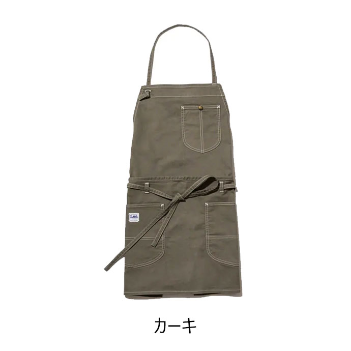 首掛けエプロン 胸当て／腰下エプロン 2WAYエプロン Lee LCK79012 カフェ・物販 制服 [全3色]【取り寄せ品】