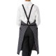 たすき掛けエプロン 先染めチェック FK7121 フェイスミックス カフェ 飲食店 制服 [全2色]【取り寄せ】