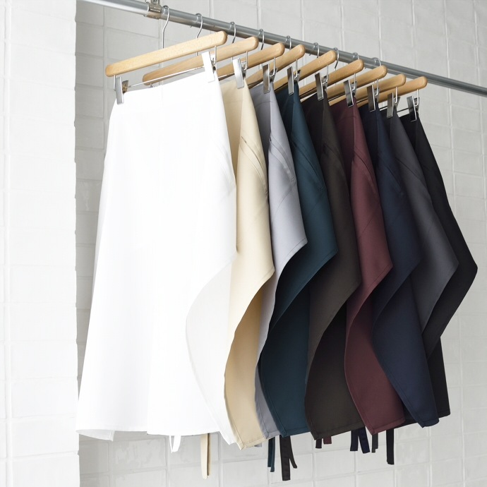 腰下エプロン ロング丈 78cm 制電 CT2365 セブンユニフォーム レストラン・接客 制服 [全9色] 【取り寄せ品】