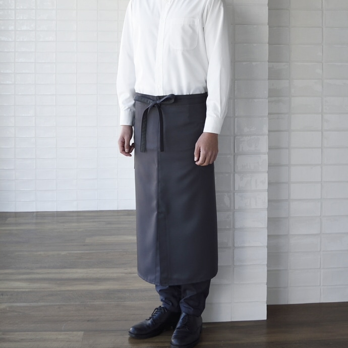 腰下エプロン ロング丈 78cm 制電 CT2365 セブンユニフォーム レストラン・接客 制服 [全9色] 【取り寄せ品】