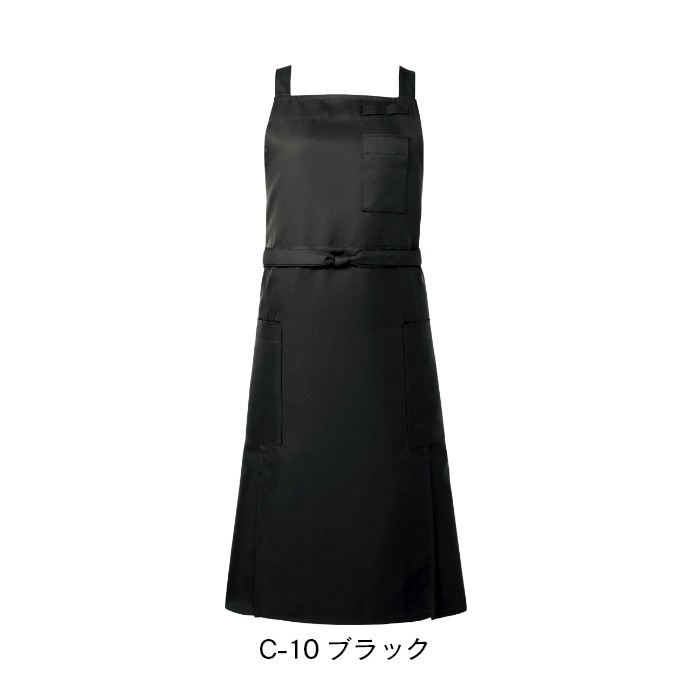 たすき掛けエプロン 撥水 防汚 テフロン加工 T-8616 アルベ  飲食店・サービス [全6色]【取り寄せ品】