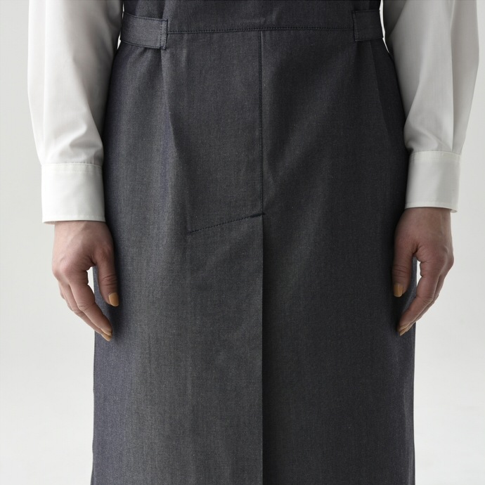 デニムエプロンドレス CS2348 セブンユニフォーム 飲食・サービス制服 [2色]【取り寄せ品】