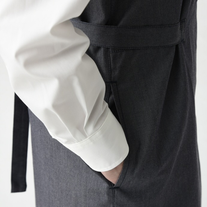 デニムエプロンドレス CS2348 セブンユニフォーム 飲食・サービス制服 [2色]【取り寄せ品】