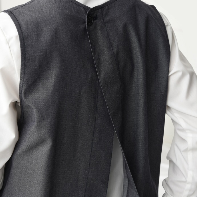 デニムエプロンドレス CS2348 セブンユニフォーム 飲食・サービス制服 [2色]【取り寄せ品】