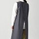 デニムエプロンドレス CS2348 セブンユニフォーム 飲食・サービス制服 [2色]【取り寄せ品】