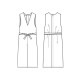 デニムエプロンドレス CS2348 セブンユニフォーム 飲食・サービス制服 [2色]【取り寄せ品】