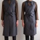 デニムエプロンドレス CS2348 セブンユニフォーム 飲食・サービス制服 [2色]【取り寄せ品】