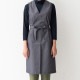 デニムエプロンドレス CS2348 セブンユニフォーム 飲食・サービス制服 [2色]【取り寄せ品】
