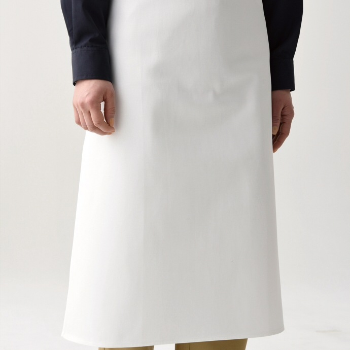 揚前掛 ポケットなし 綿100% JT4511 セブンユニフォーム 飲食店・厨房 制服  [ホワイト]【取り寄せ品】