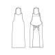 揚前掛 ポケットなし 綿100% JT4511 セブンユニフォーム 飲食店・厨房 制服  [ホワイト]【取り寄せ品】