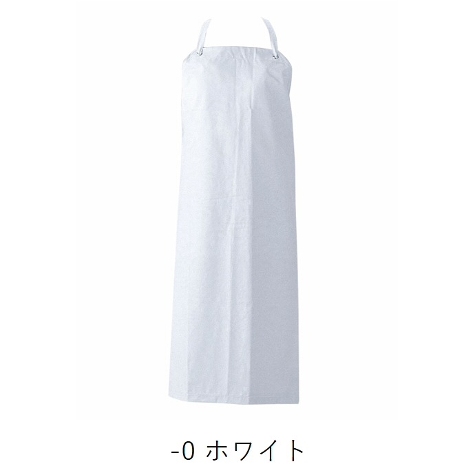 ビニールエプロン 首掛けエプロン 撥水 撥油 JT4525 セブンユニフォーム  厨房・食品加工・洗い場 制服 [ホワイト]【取り寄せ品】