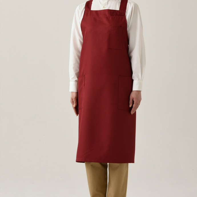 たすき掛けエプロン 制電 CT2566 セブンユニフォーム 飲食・物販・清掃 制服 [全10色]【取り寄せ品】