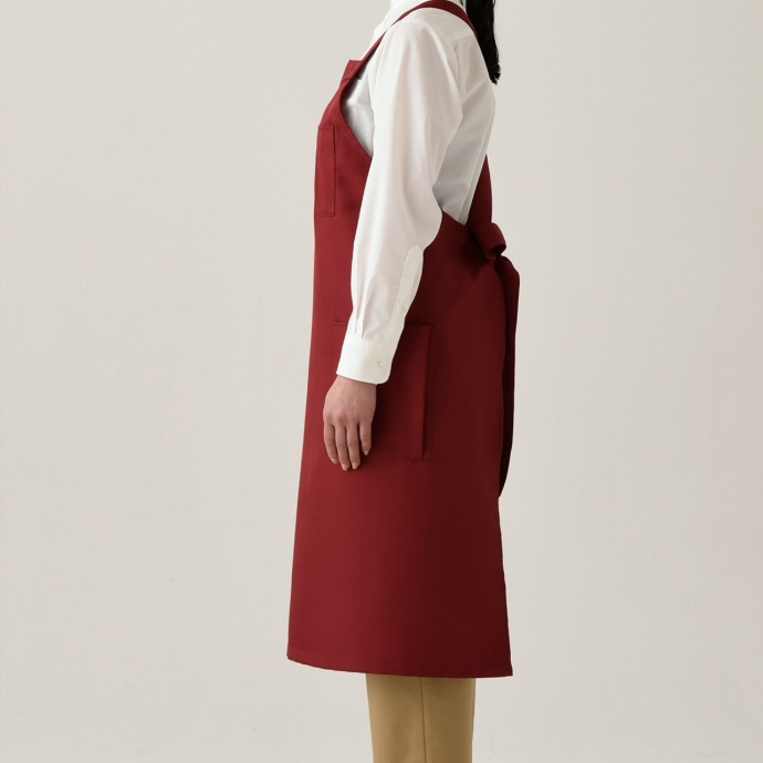 たすき掛けエプロン 制電 CT2566 セブンユニフォーム 飲食・物販・清掃 制服 [全10色]【取り寄せ品】
