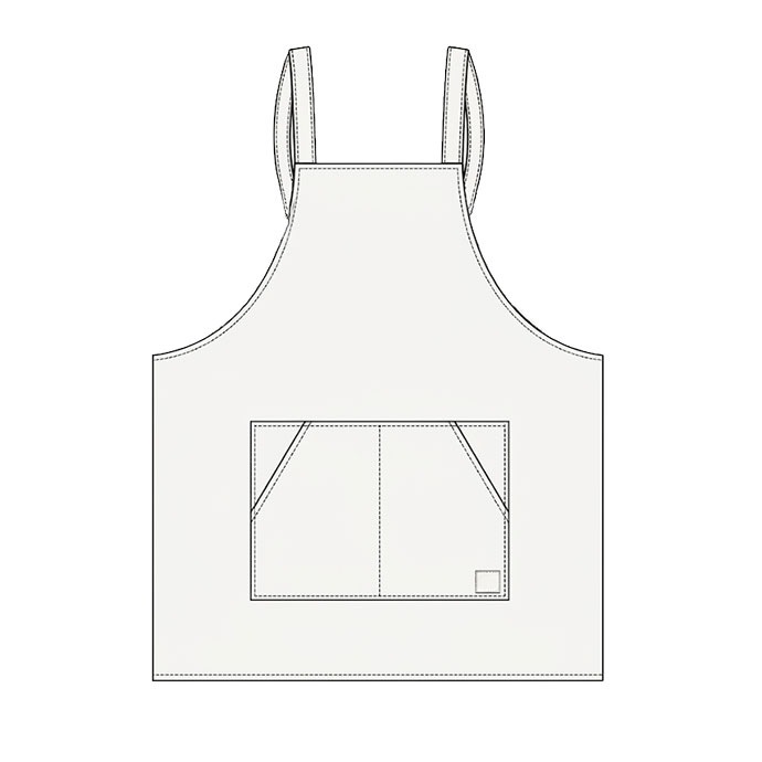 たすき掛けエプロン 大容量4ポケット ストレッチダック Lee LCK79009 カフェ・物販・美容師 制服 [全3色]【取り寄せ品】