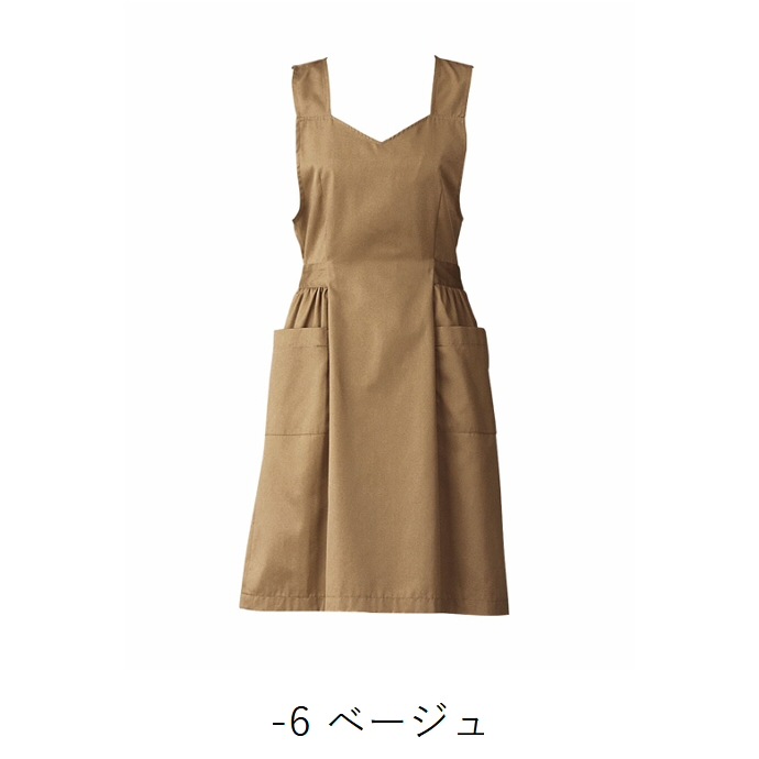エプロンドレス 制電 S～3L CS2337 セブンユニフォーム 接客・サービス制服 [全2色]【取り寄せ品】