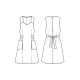 エプロンドレス 制電 S～3L CS2337 セブンユニフォーム 接客・サービス制服 [全2色]【取り寄せ品】