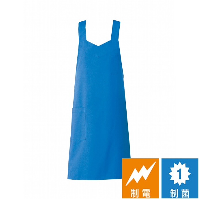 たすき掛けエプロン 制菌 制電 CT2515 セブンユニフォーム 飲食・サービス制服 飲食制服 [全４色]【取り寄せ品】