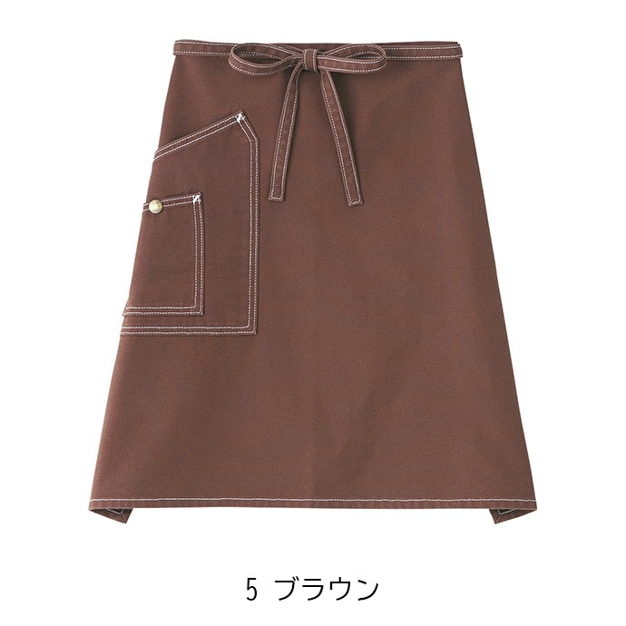 ミドルエプロン ラップエプロン ミドル丈 54cm ダブルポケット Lee LCK79004 カフェ・飲食・美容師 作業用 制服  [全13色]【取り寄せ品】