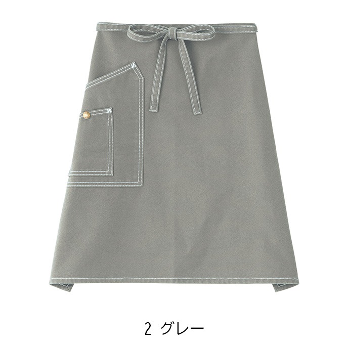 ミドルエプロン ラップエプロン ミドル丈 54cm ダブルポケット Lee LCK79004 カフェ・飲食・美容師 作業用 制服  [全13色]【取り寄せ品】