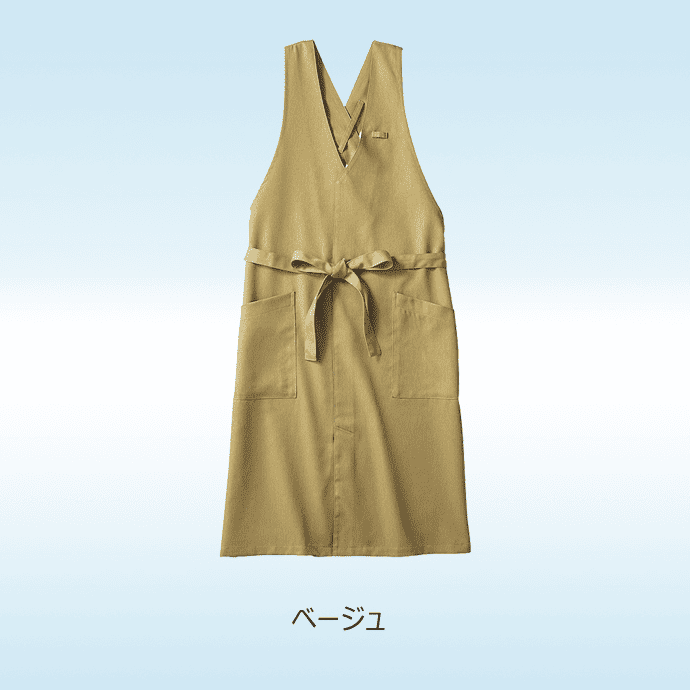 たすき掛けエプロン 制菌 制電 オニベジ  OV5002 住商モンブラン カフェ 飲食店 キッチン ワークエプロン [全6色]【取り寄せ品】