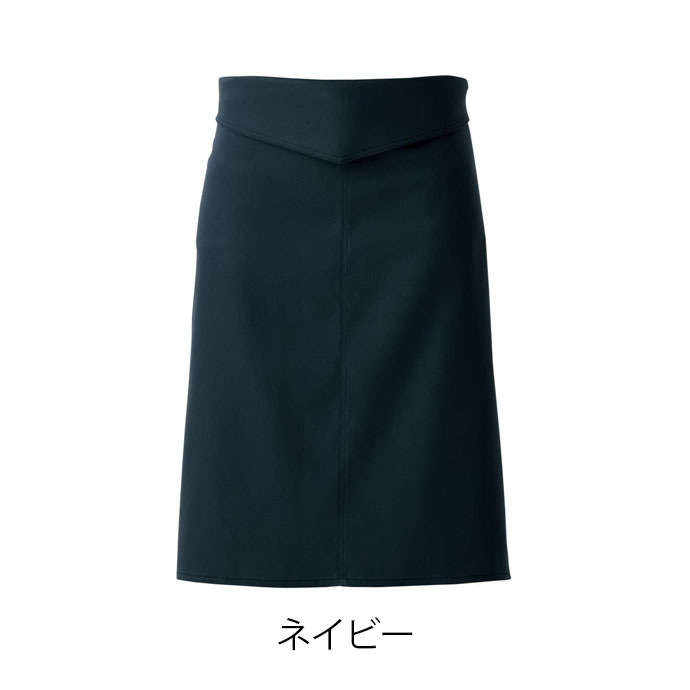 ソムリエエプロン ミドル丈 62cm 二重織 綿100% 制菌 制電 ストレッチ QT7374 セブンユニフォーム 飲食・サービス 制服 [全7色]【取り寄せ品】