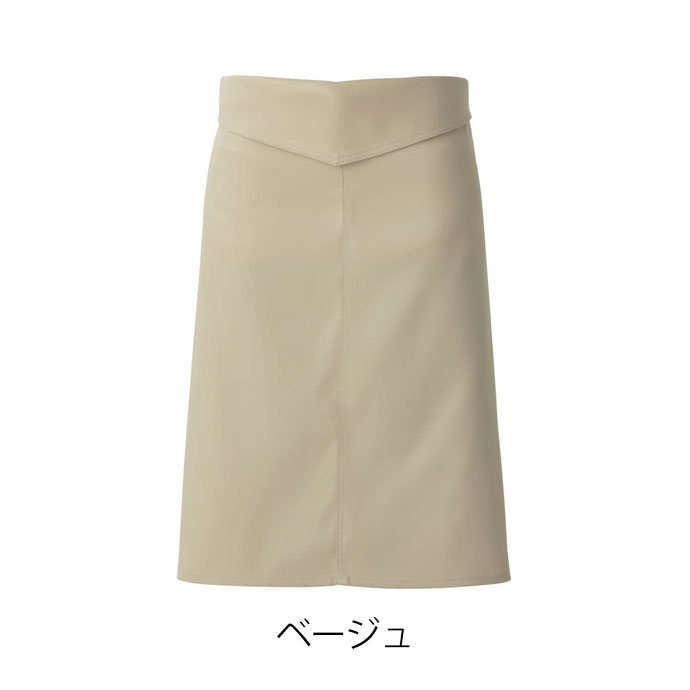 ソムリエエプロン ミドル丈 62cm 二重織 綿100% 制菌 制電 ストレッチ QT7374 セブンユニフォーム 飲食・サービス 制服 [全7色]【取り寄せ品】
