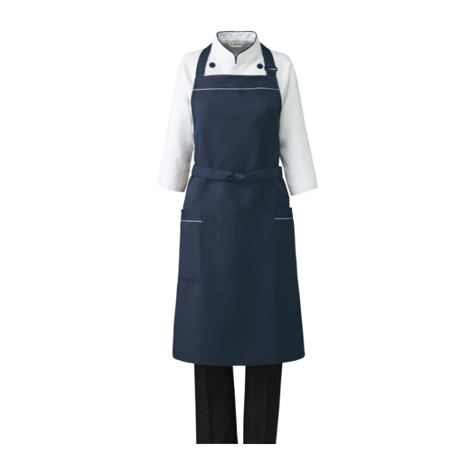 首掛けエプロン 耐塩素 制電 T-7924 アルベ 飲食店・カフェ 制服 [全7色]【取り寄せ品】