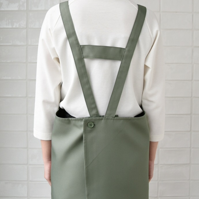 H型エプロン 制電 CT2354 セブンユニフォーム 飲食・サービス制服 [全10色]【取り寄せ品】