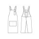 H型エプロン 制電 CT2354 セブンユニフォーム 飲食・サービス制服 [全10色]【取り寄せ品】