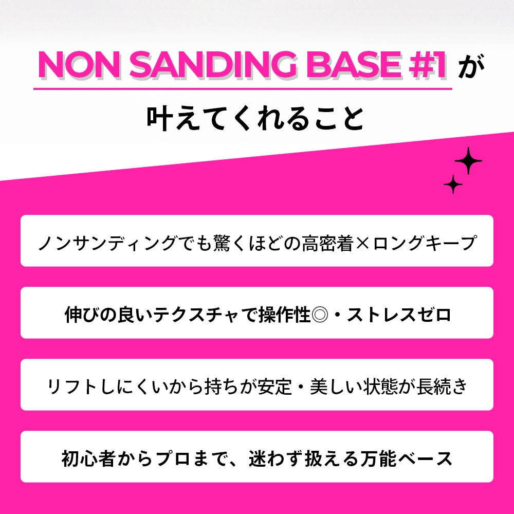 NON SANDING BASE #1【コンテナ】15g・5g | CLEAR （クリア）,#1 ノン