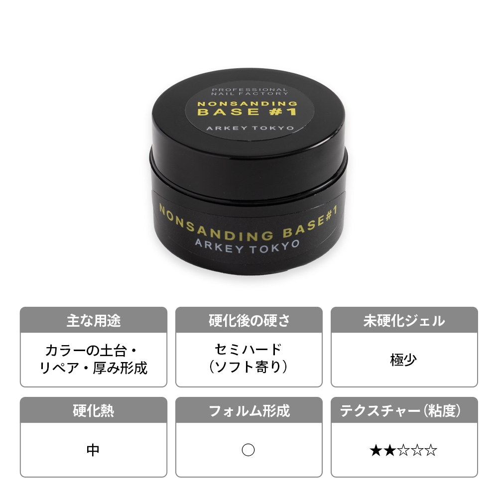 NON SANDING BASE #1【コンテナ】15g・5g | CLEAR （クリア）,#1 ノン