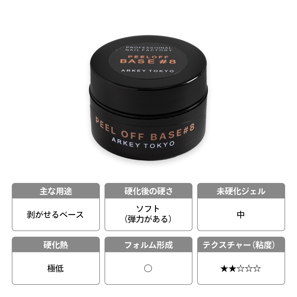 PEEL OFF BASE #8【コンテナ】15g・5g | CLEAR （クリア）,#8