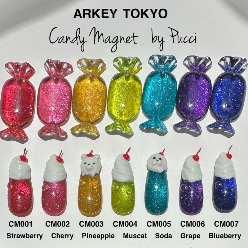 【公式】アクセサリーの激安通販 Candy Magnet series SET | COLOR （カラー）,マシュマロ ジェルネイル・ネイルシール