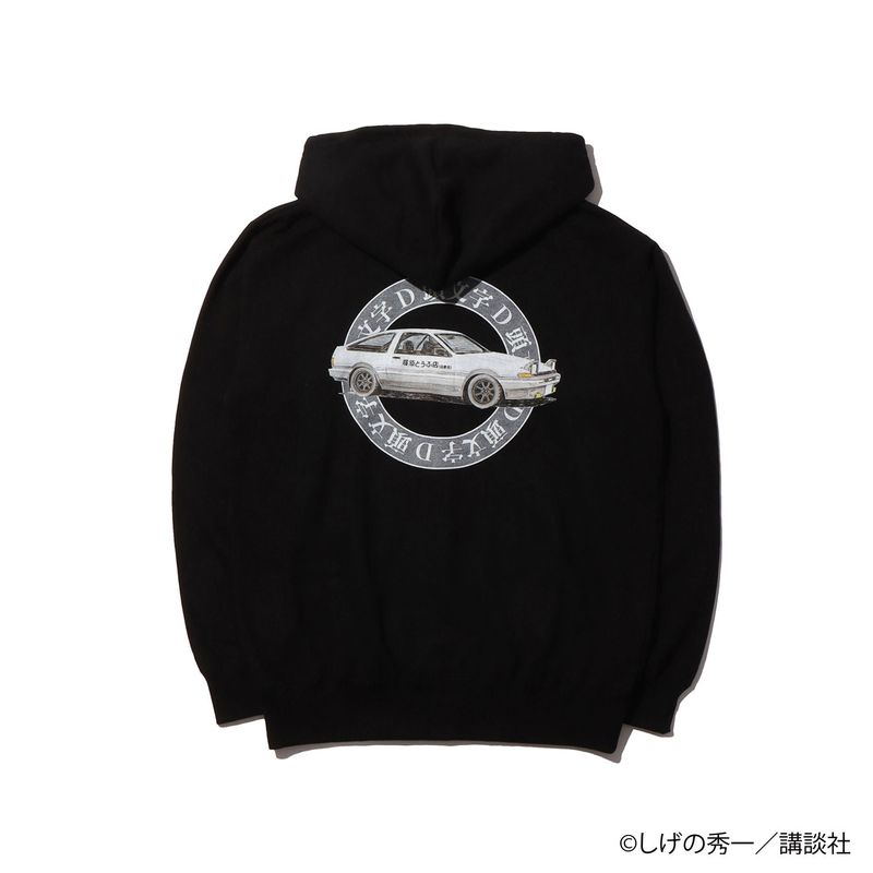 【頭文字D×ARTIMATION】ASPHALT ROUND ZIP HOODIE