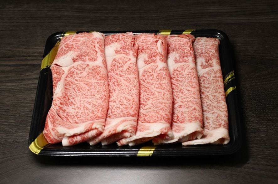 宮崎牛すき焼き・しゃぶしゃぶ用赤身＆霜降りスライス　700g