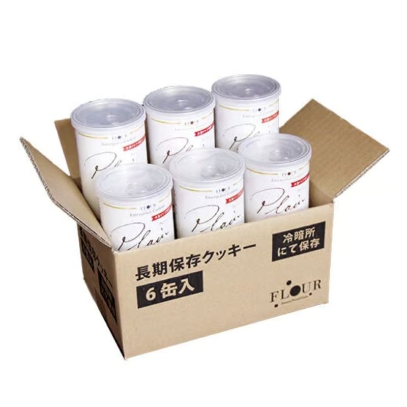 長期保存クッキー【プレーン】6缶入り