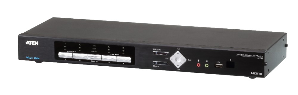 USBハブ搭載 4ポート USB HDMI マルチビューKVMPスイッチ CM1284