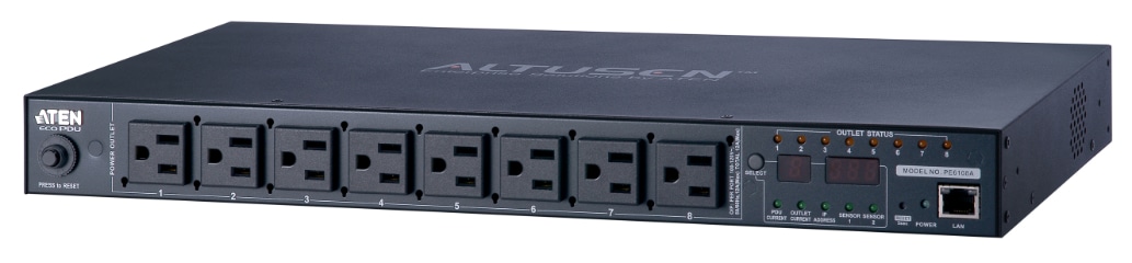エネルギー管理機能搭載 8ポート eco PDU PE6108A | Shop ATEN | 高