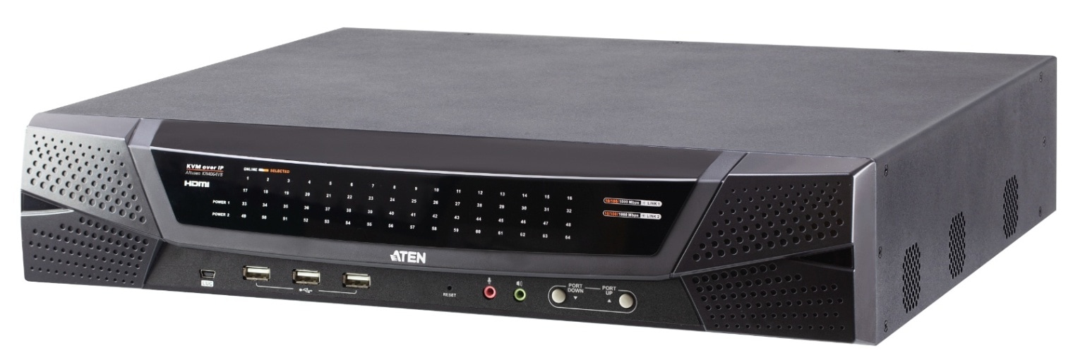 4ユーザー 64ポート IP-KVMスイッチ（マルチインターフェース