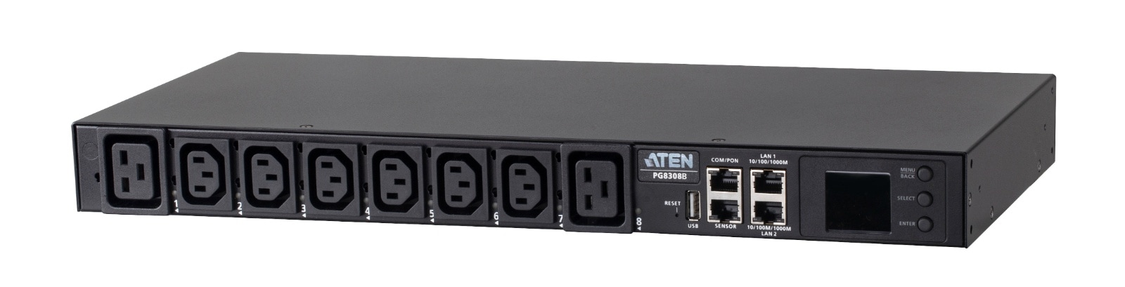 30A 8ポート 計測・電源管理機能搭載インテリジェントPDU PG8308