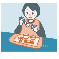 イワツキの食事用エプロン レギュラータイプ