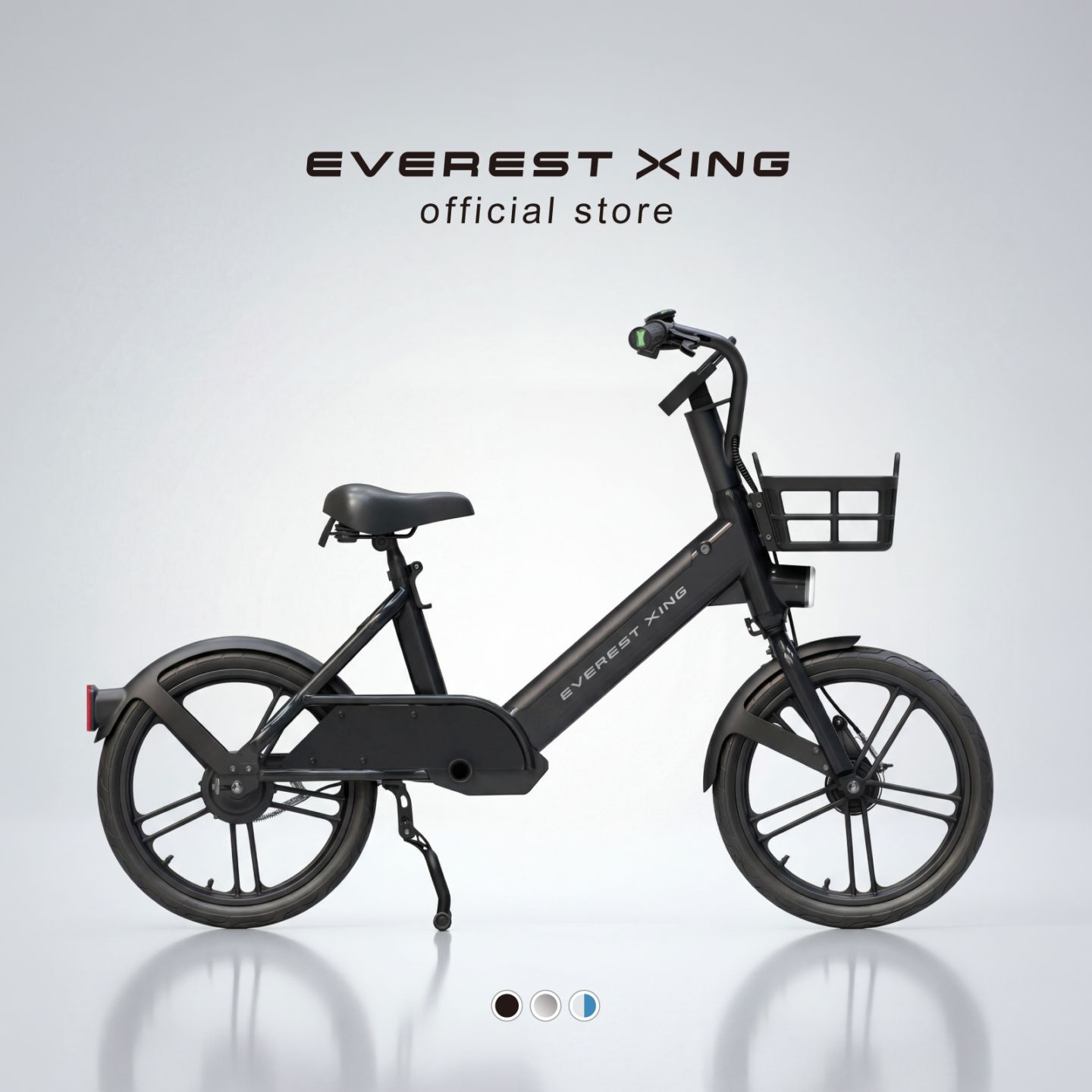 特定小型原付 自転車型 EVEREST XING CITY 免許不要 公道走行可能 防水