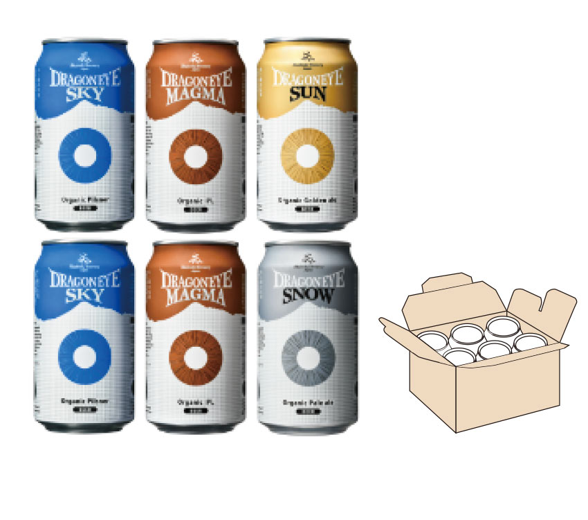ドラゴンアイ［アソート］6本入(350ml×6/スカイ2、マグマ2、サン1