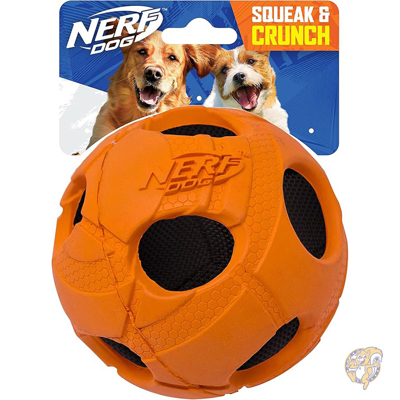バッシュ クランチ ボール ラージ オレンジ フリーサイズ 犬用おもちゃ ペット用品 ナーフ Nerf Dog