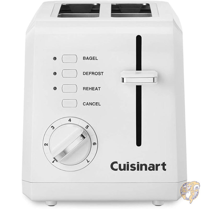 トースター 2スライス クールタッチ ステンレススチール ホワイト Cuisinart クイジナート
