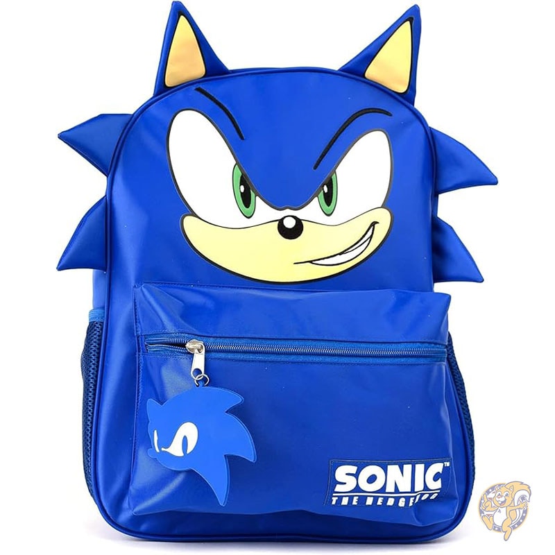 ソニック バックパック 男の子と女の子用 調節可能なショルダーストラップ パッド入りバック付きブックバッグ 3D機能付き 40cm スクールバッグ AI ACCESSORY INNOVATIONS AIアクセサリー イノベーション