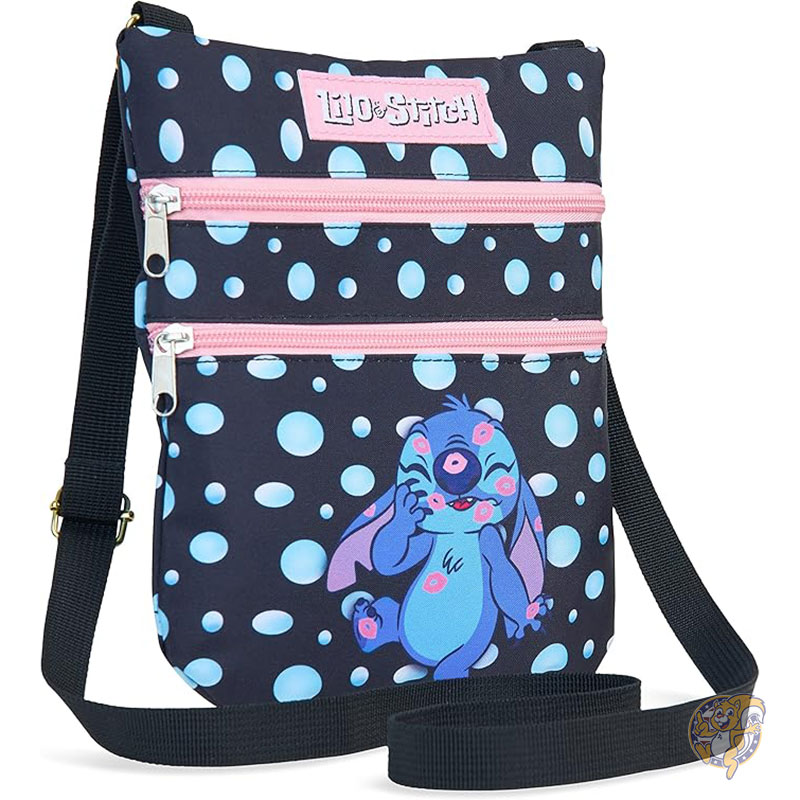 ディズニー Disney スティッチ ショルダーバッグ 女の子用 リロ アンド スティッチ クロスボディバッグ ブラック