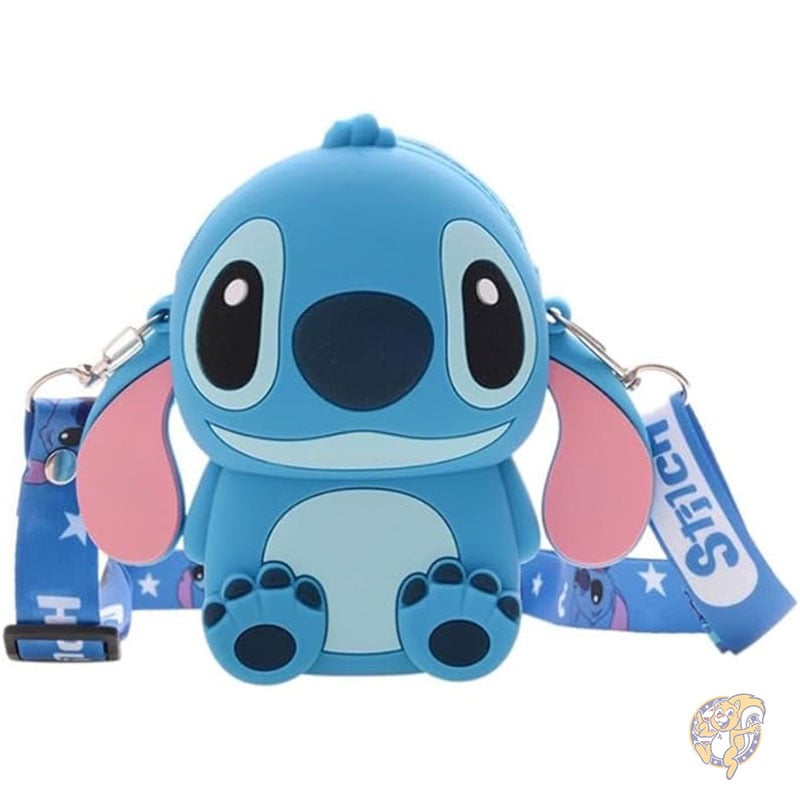 ディズニー ステッチ クロスボディバッグ ショルダーストラップ/ジッパー付き ハンドバッグ コインウォレット お財布ショルダーバッグ キッズ バッグ ENENSET エネンセット