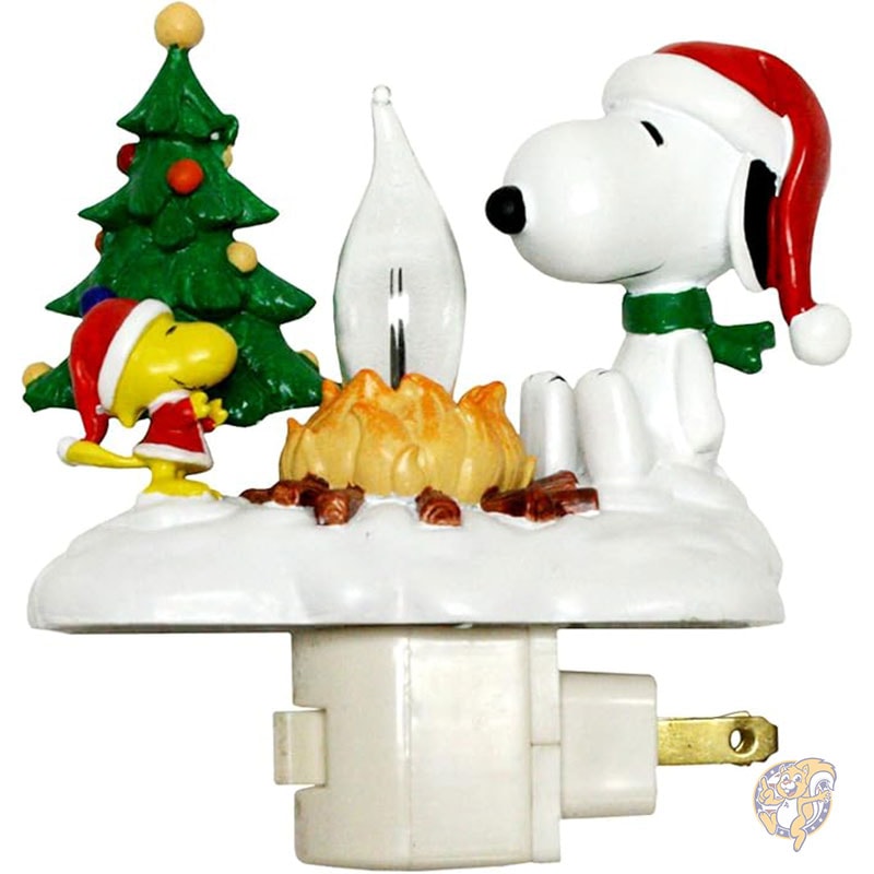 スヌーピー バイ キャンプファイヤー 11cm ポリレジン スイベル プラグ ちらつき ナイトライト Roman ローマ